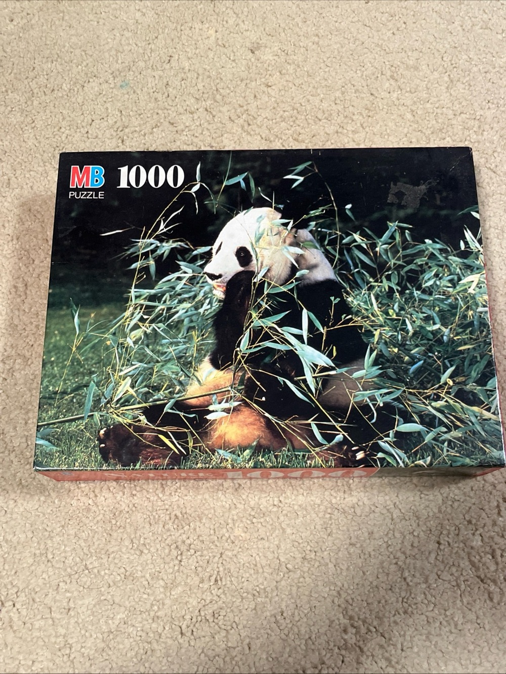 MB Puzzle Nature Giant Panda - 1000 Pieces - New, Sealed 4091-8, Vintage 1994
